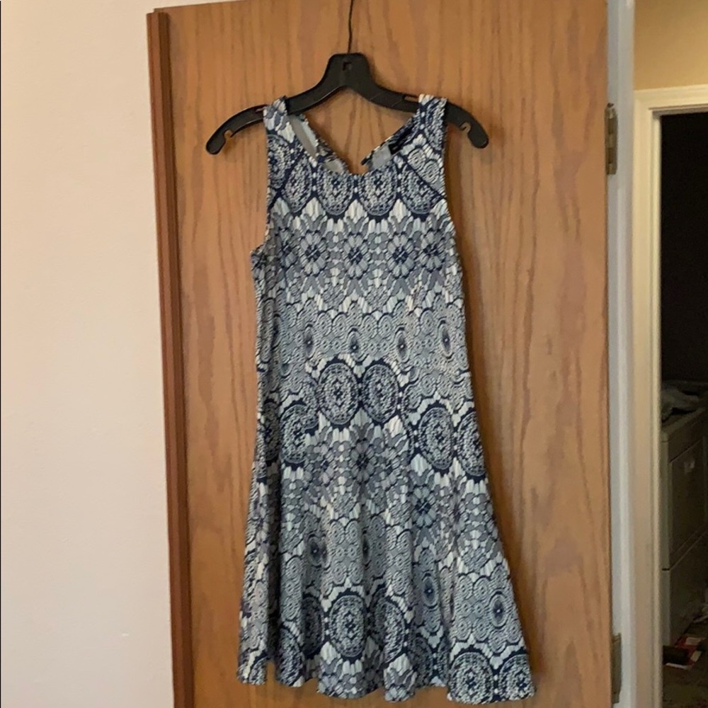 Navy lace dress